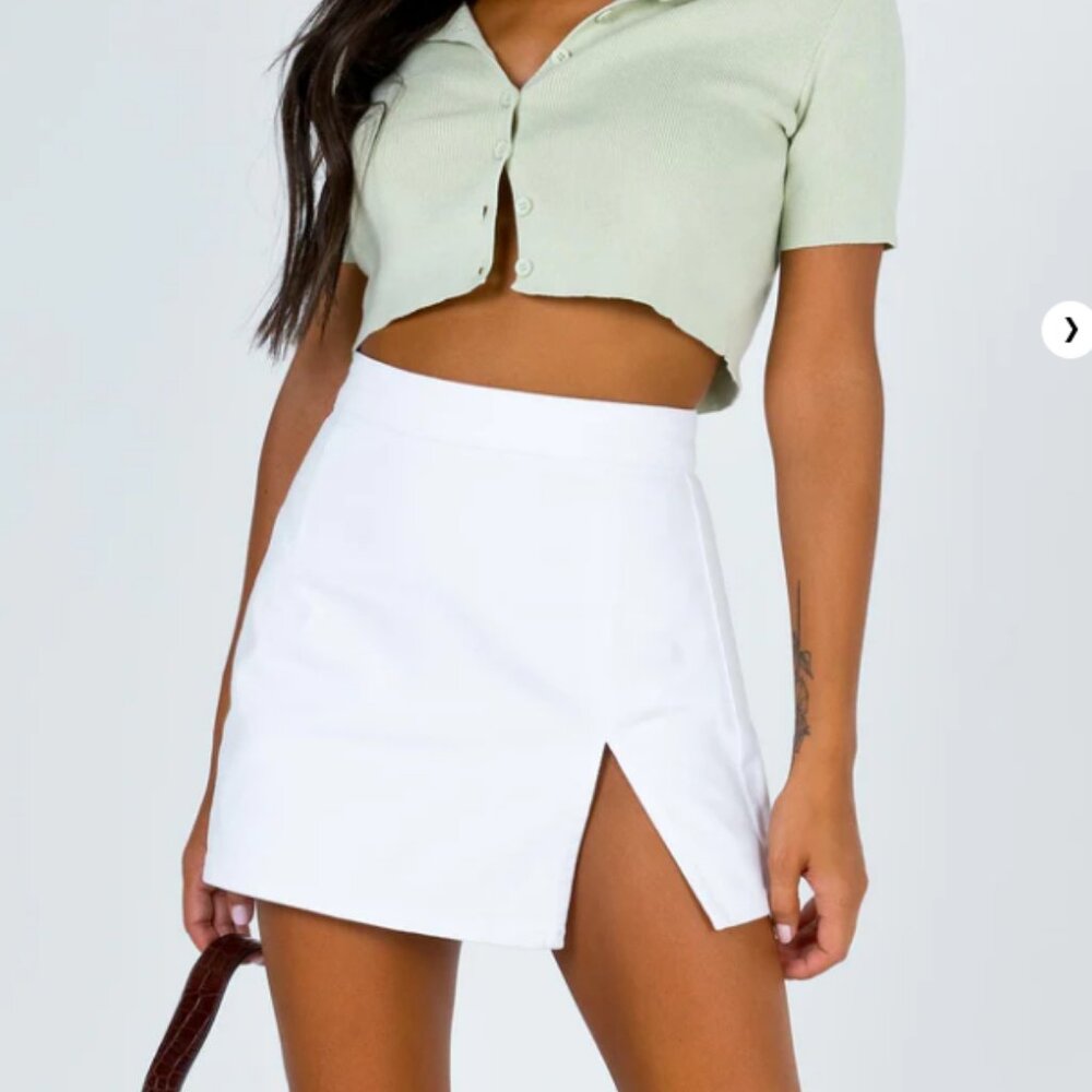 The Lola Mini Skirt White - Princess Polly / Lioness
